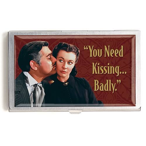 Gone with the Wind You Need Kissing Business Card Holder